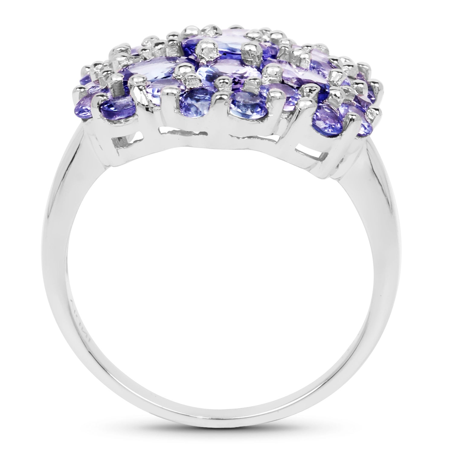 Tanzanite Ring 5.86 Carats Sterling Silver