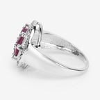 Ruby Ring 1.52 Carats Sterling Silver