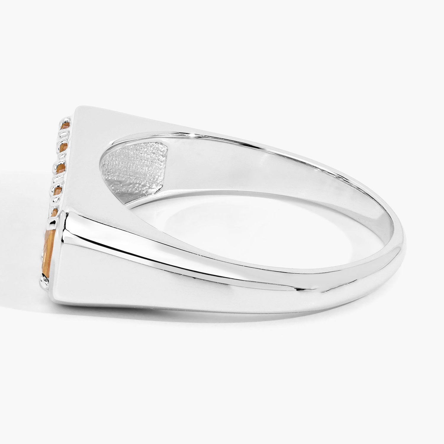 Citrine Ring 0.78 Carats Sterling Silver