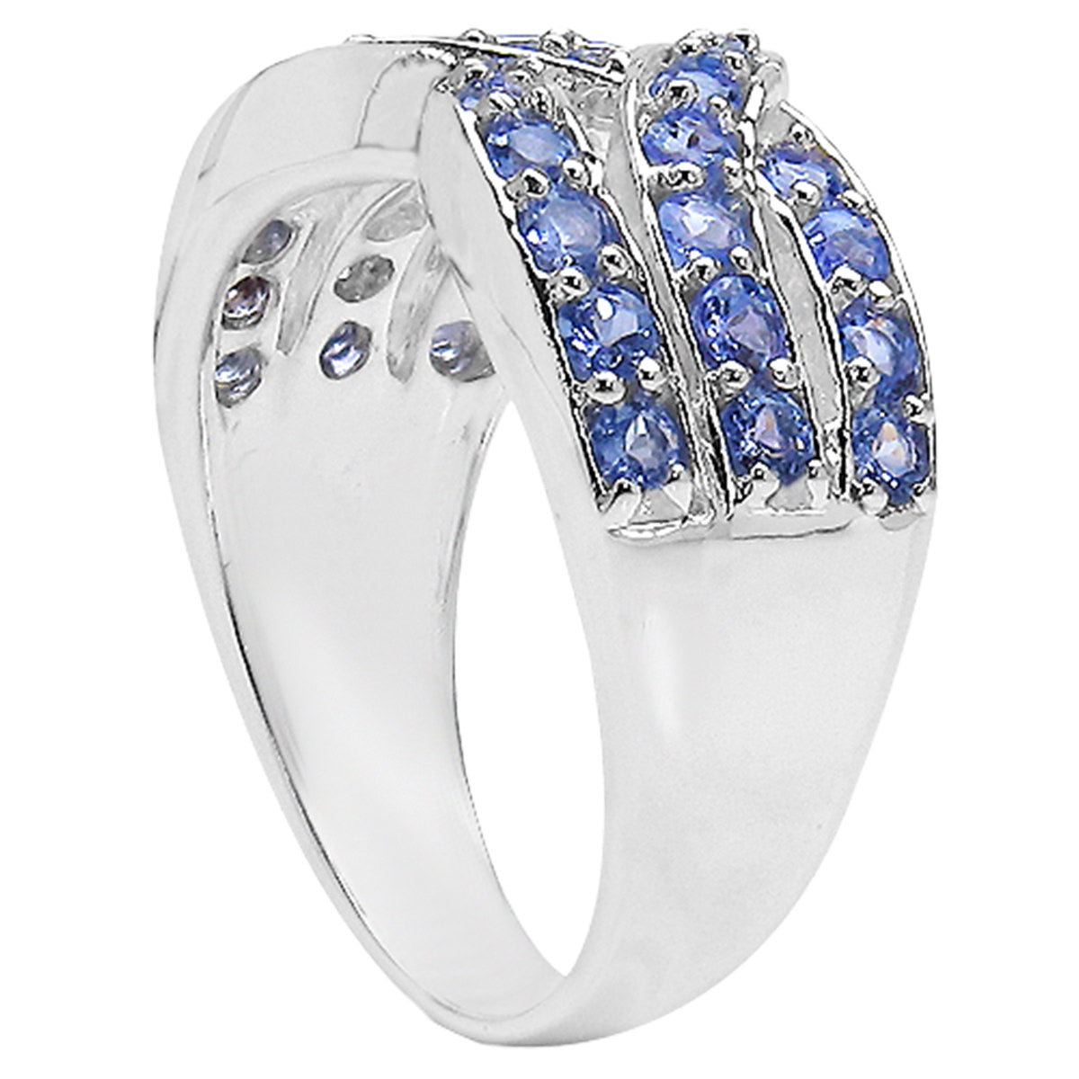 Tanzanite Ring 1.24 Carats Sterling Silver
