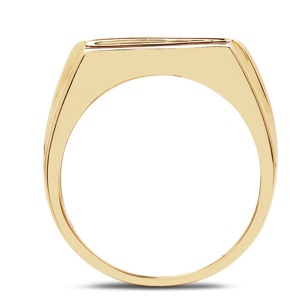 Blue Diamond Ring 0.24 Carats Gold Plated Silver