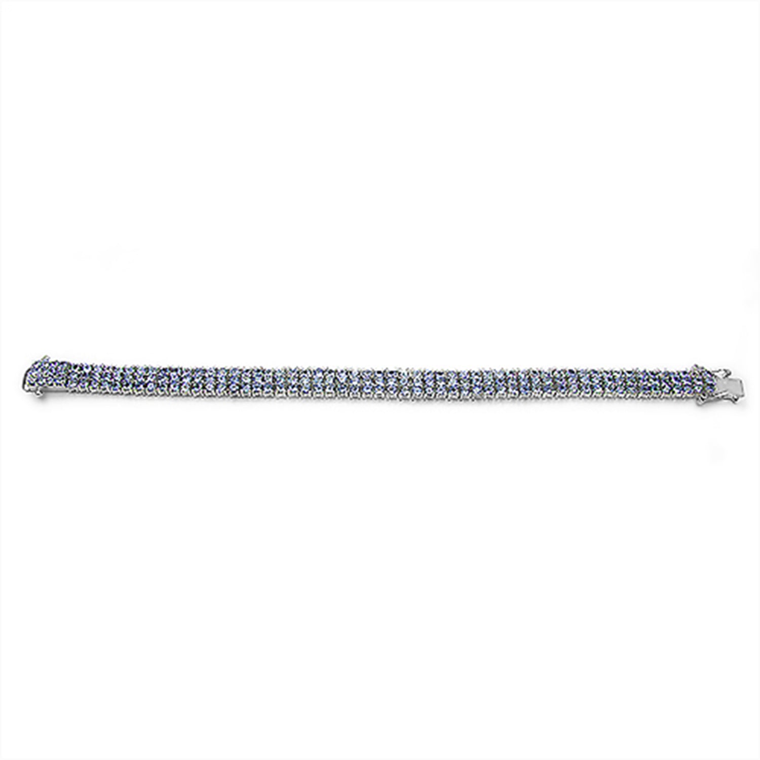 Tanzanite Tennis Bracelet 11.5 Carats Sterling Silver