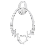 Diamond Heart Pendant 0.12 Carats Sterling Silver