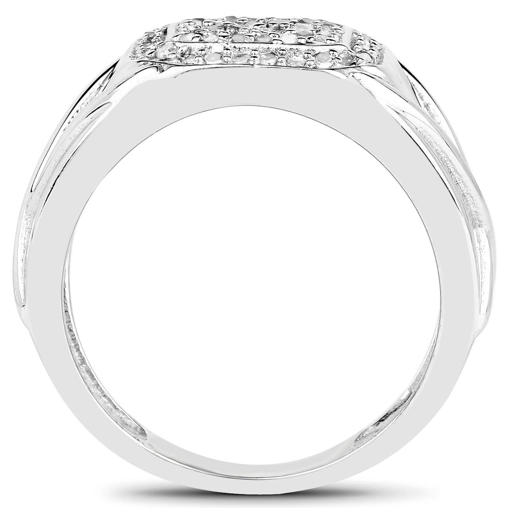 Diamond Ring 0.26 Carats Sterling Silver