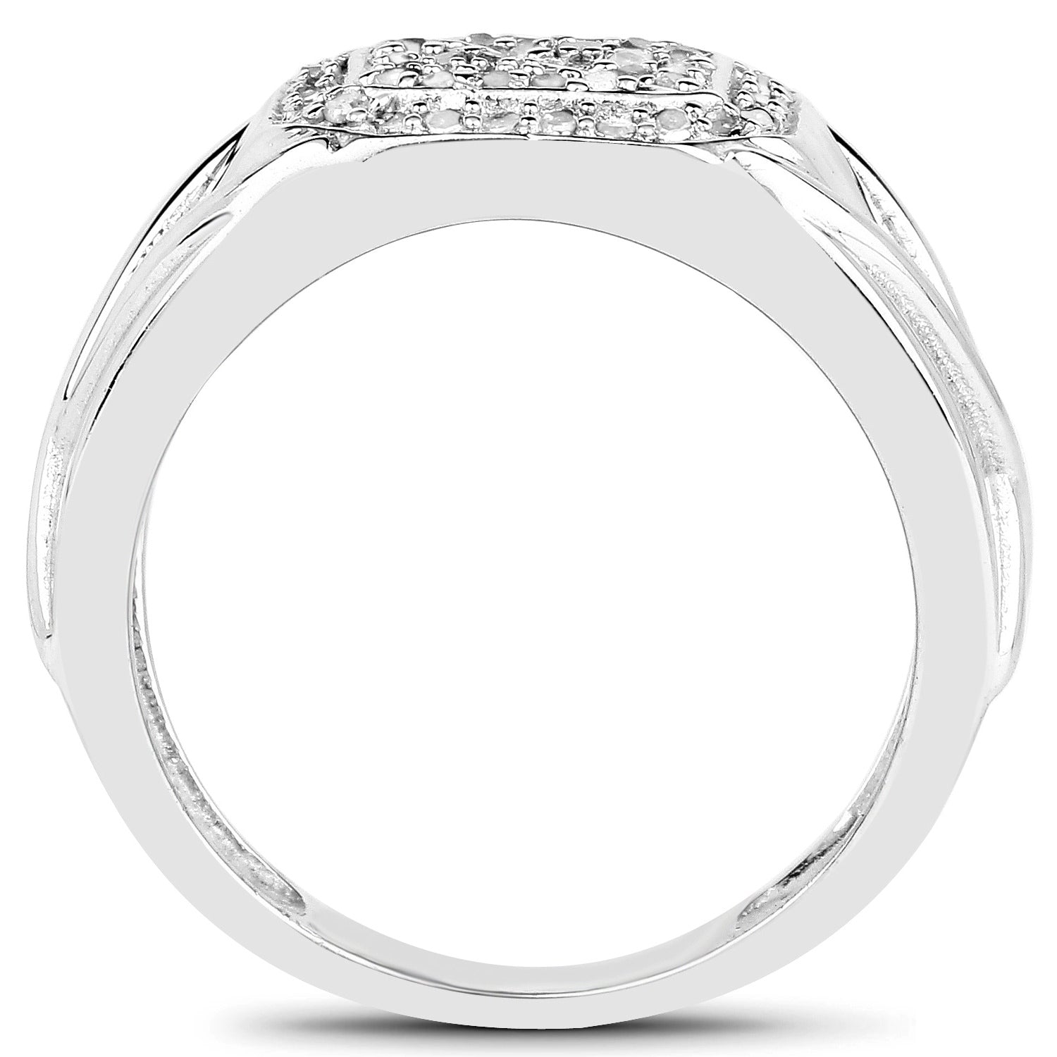 Diamond Ring 0.26 Carats Sterling Silver