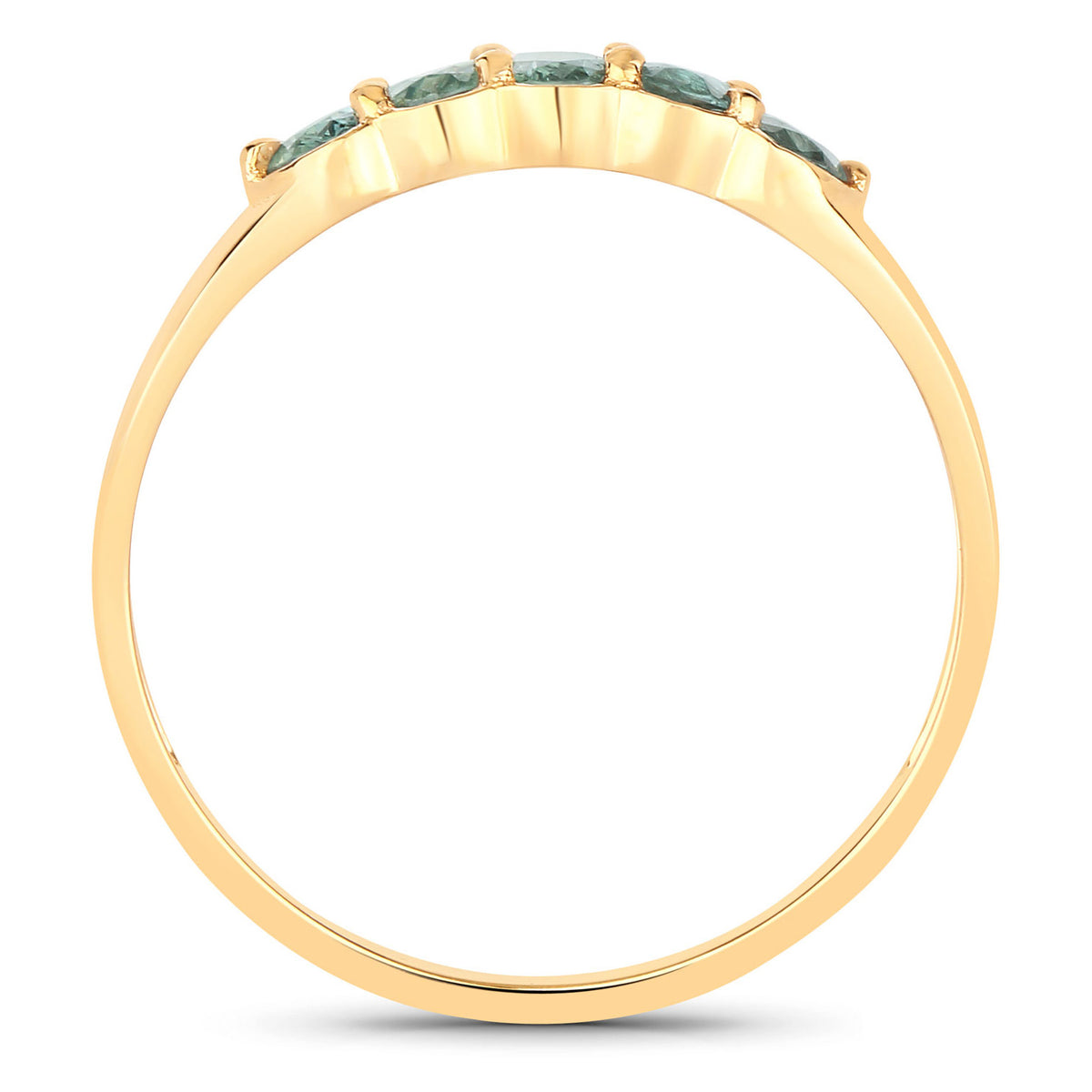 Alexandrite Ring 0.64 Carats 18K Yellow Gold