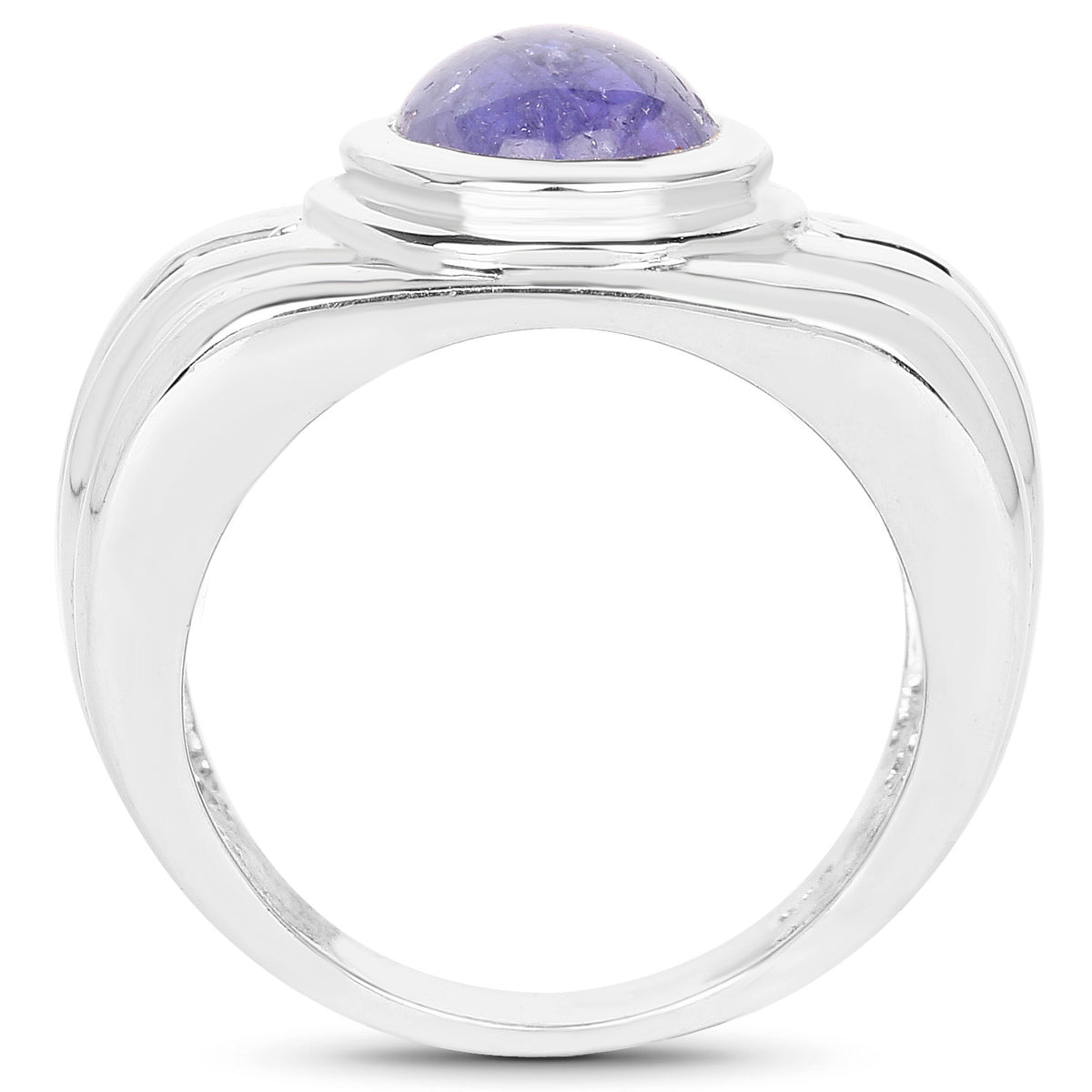 Tanzanite Ring 3.54 Carats Sterling Silver