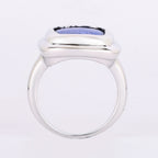 Lapis Ring 14.06 Carats Sterling Silver