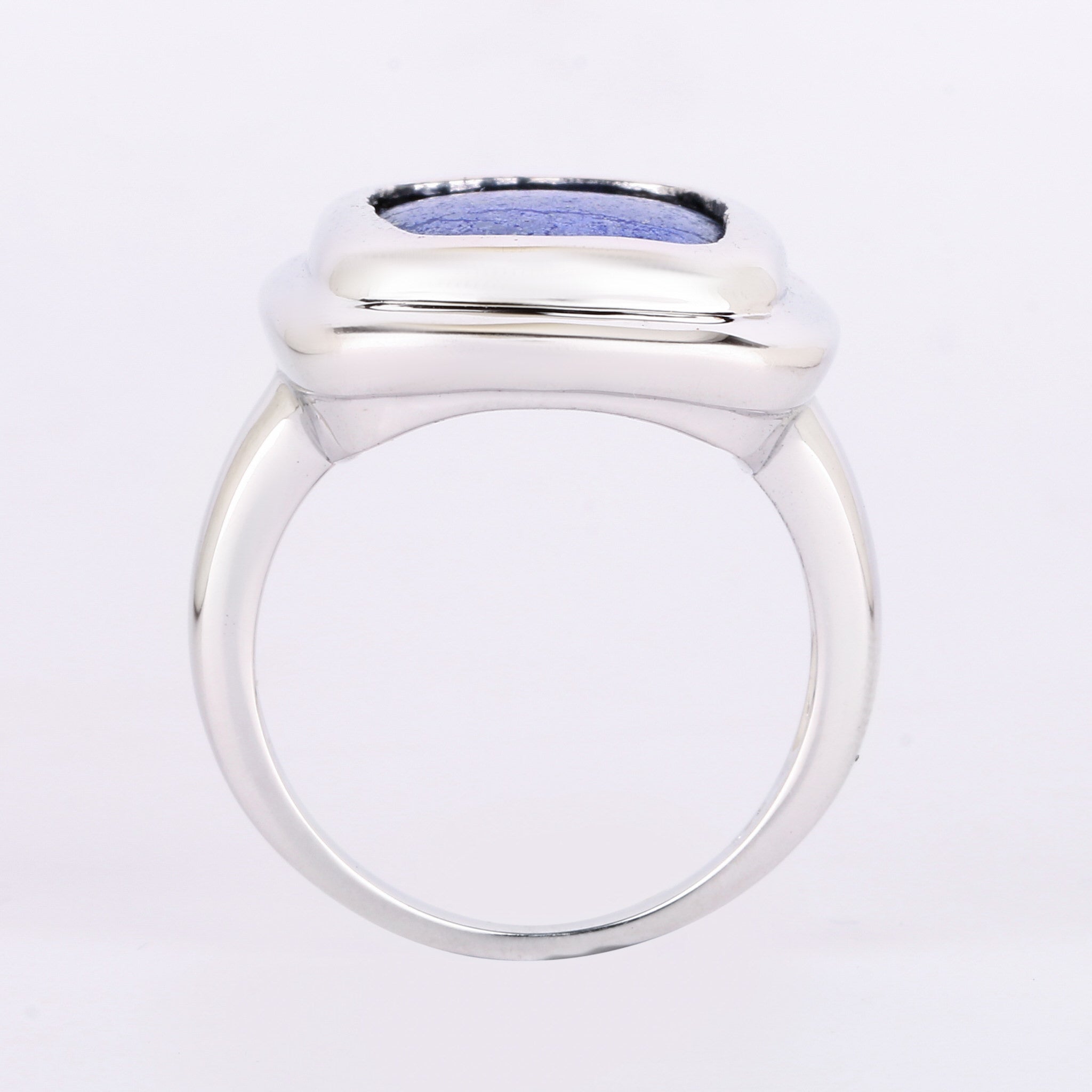 Lapis Ring 14.06 Carats Sterling Silver