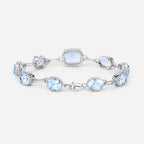 Blue Topaz Bracelet 20.6 Carats Sterling Silver