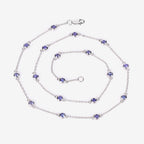 Tanzanite Necklace 1.78 Carats Sterling Silver