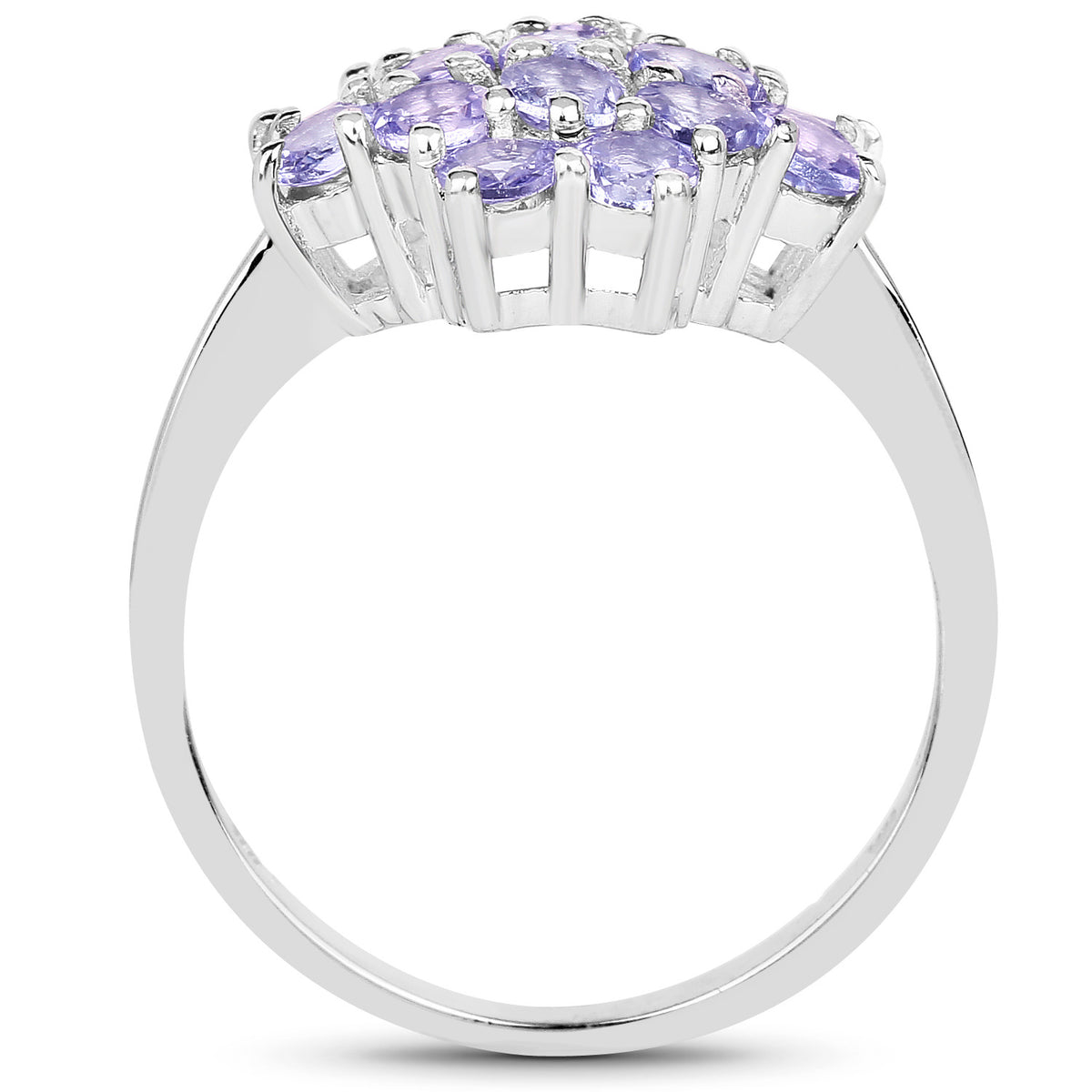 Tanzanite Ring 1.68 Carats Sterling Silver