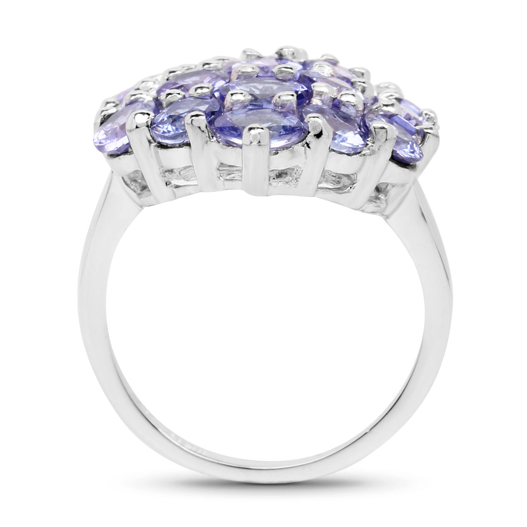 Tanzanite Ring 5.24 Carats Sterling Silver