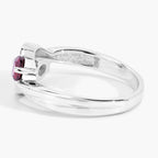 Garnet Ring 0.88 Carats Sterling Silver
