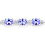 Tanzanite Bracelet 1.96 Carats Sterling Silver