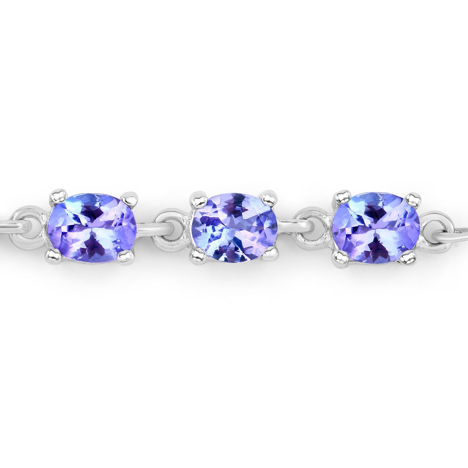 Tanzanite Bracelet 1.96 Carats Sterling Silver