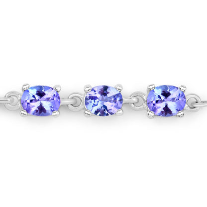 Tanzanite Bracelet 1.96 Carats Sterling Silver