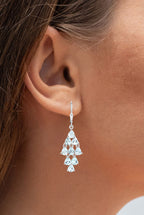 Aquamarine Earrings 3.94 Carats Sterling Silver