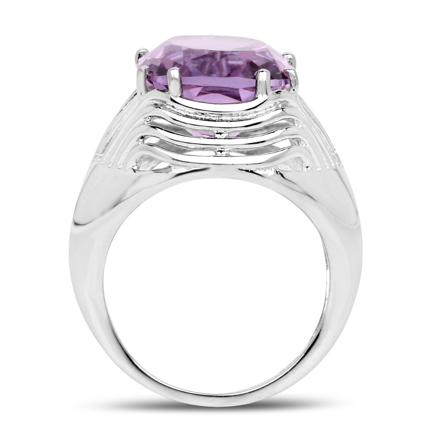 Amethyst Ring 10 Carats Sterling Silver
