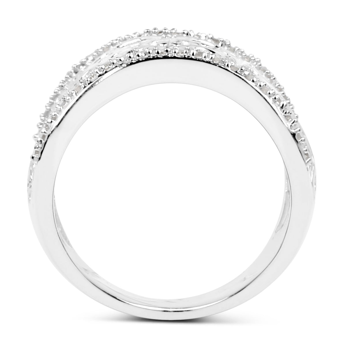 Diamond Ring 0.24 Carats Sterling Silver