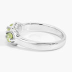 Peridot Ring 0.5 Carats Sterling Silver