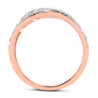 Diamond Ring 0.72 Carats Gold Plated Silver