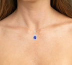 Tanzanite Pendant Necklace Diamonds 4.38 Carats 14K Yellow Gold