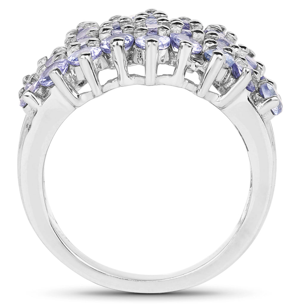 Tanzanite Ring 2.78 Carats Sterling Silver