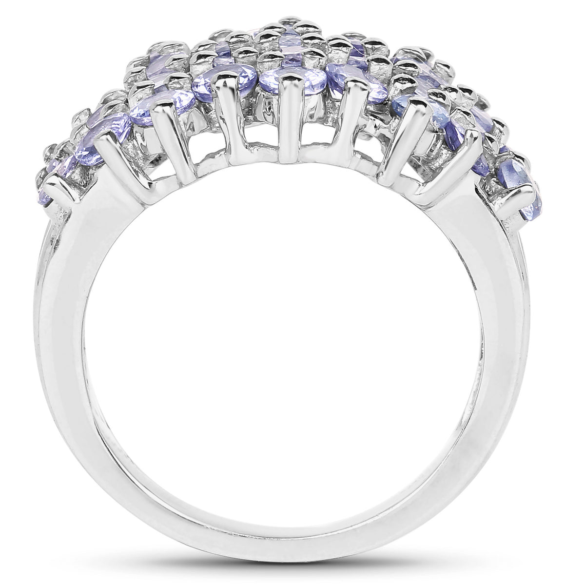Tanzanite Ring 2.78 Carats Sterling Silver