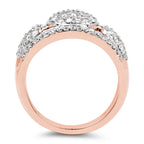 Diamond Ring 0.7 Carats 14K Rose Gold