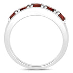 Garnet Ring 0.98 Carats Sterling Silver