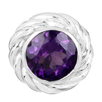 Amethyst Pendant 3.28 Carats Sterling Silver