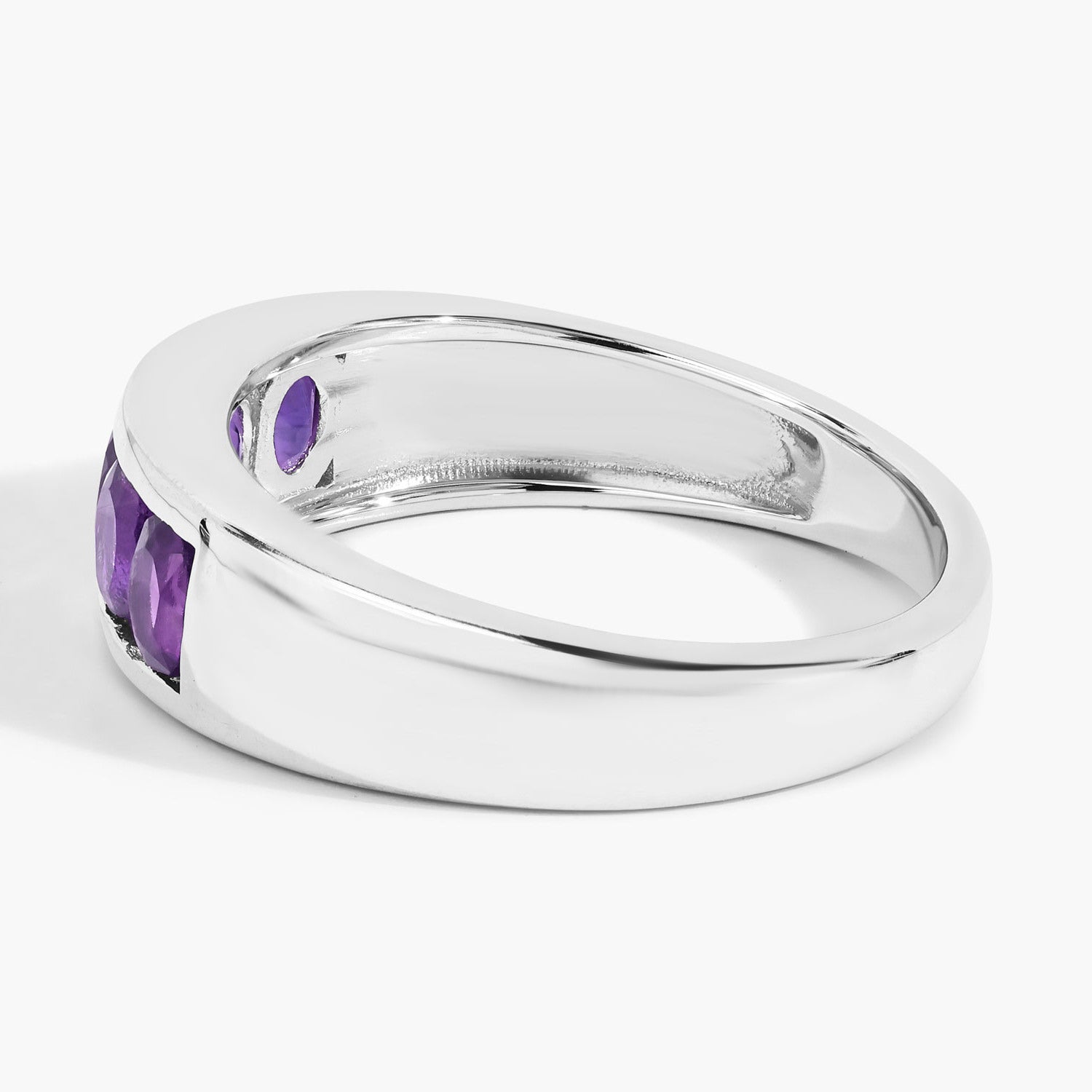 Amethyst Ring 0.78 Carats Sterling Silver