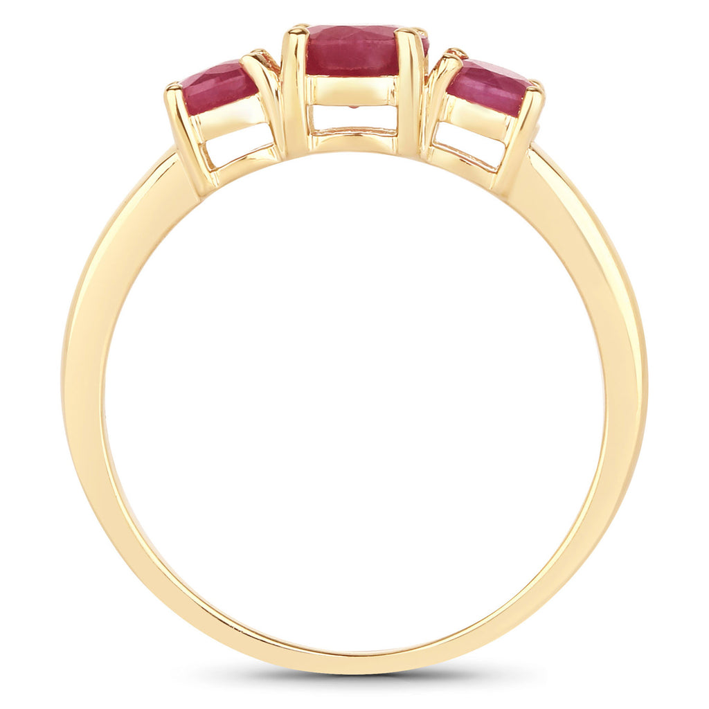 Ruby Ring 1.12 Carats 14K Yellow Gold