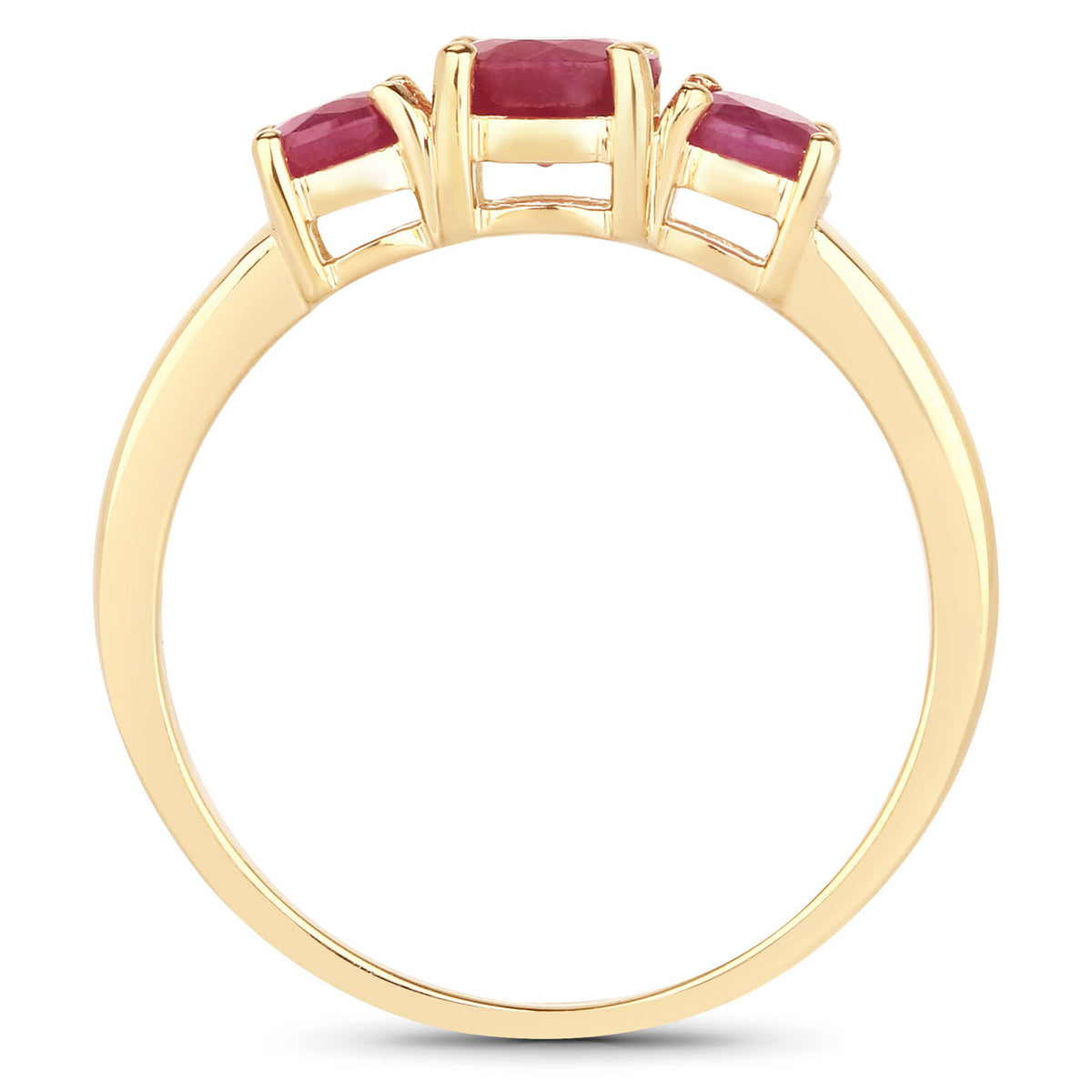 Ruby Ring 1.12 Carats 14K Yellow Gold
