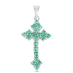 Zambian Emerald Pendant 1.98 Carats Sterling Silver