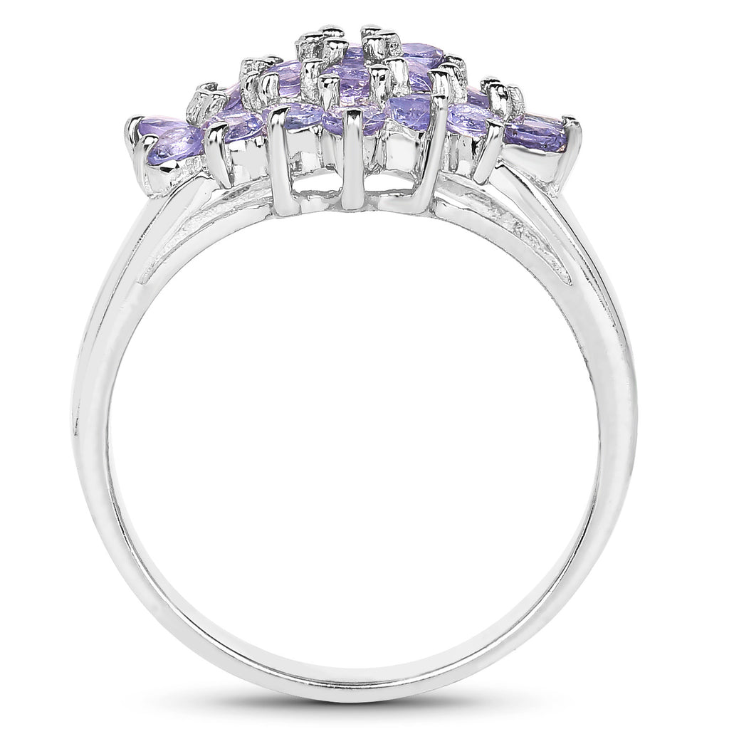 Tanzanite Ring 1.6 Carats Sterling Silver