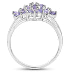 Tanzanite Ring 1.6 Carats Sterling Silver
