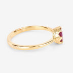 Ruby Ring 0.48 Carats 14K Yellow Gold