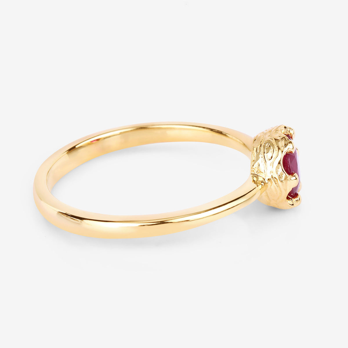 Ruby Ring 0.48 Carats 14K Yellow Gold