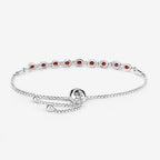 Garnet Bracelet 1.78 Carats Sterling Silver