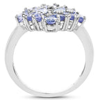 Tanzanite Ring 2.7 Carats Sterling Silver