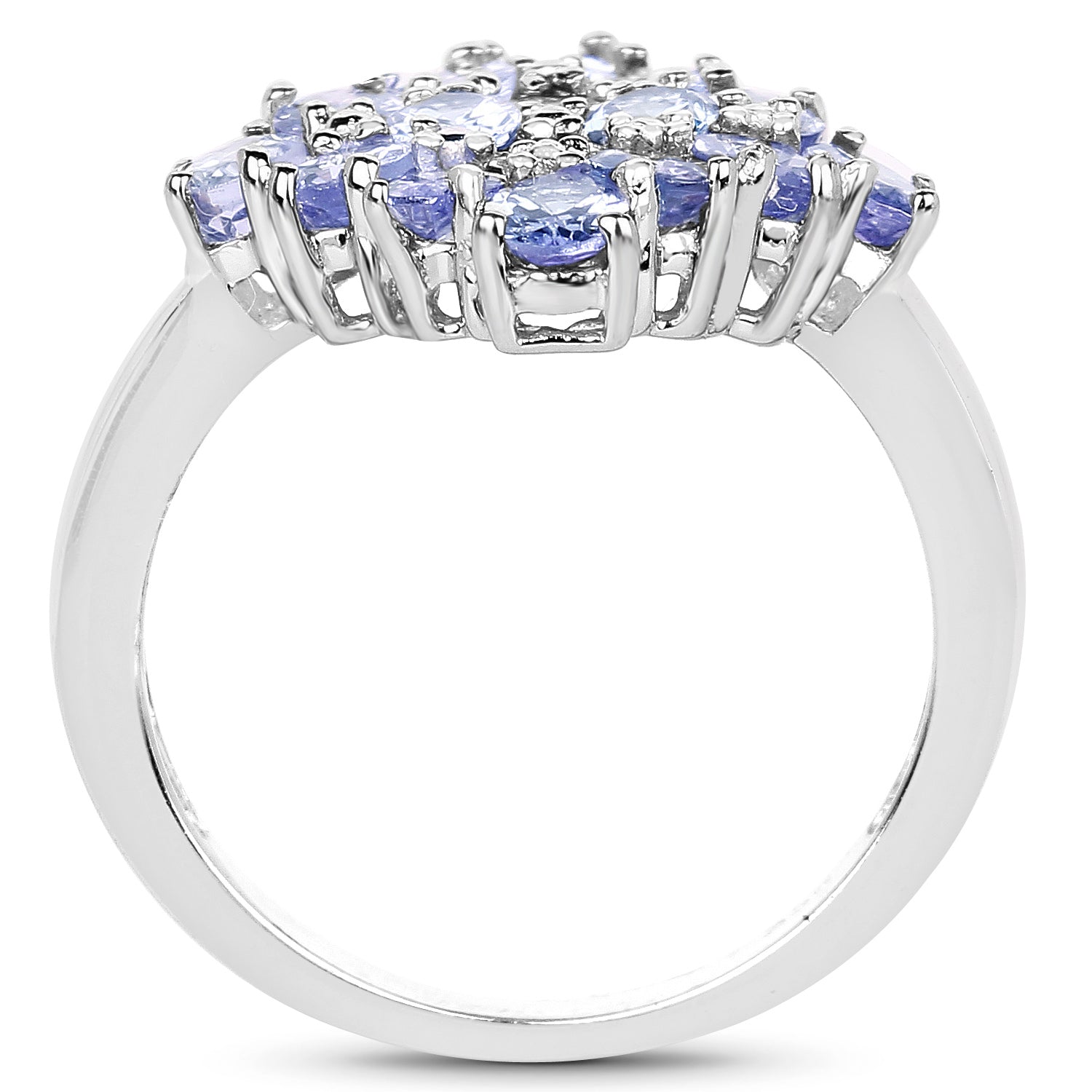 Tanzanite Ring 2.7 Carats Sterling Silver