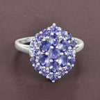 Tanzanite Ring 2.28 Carats Sterling Silver