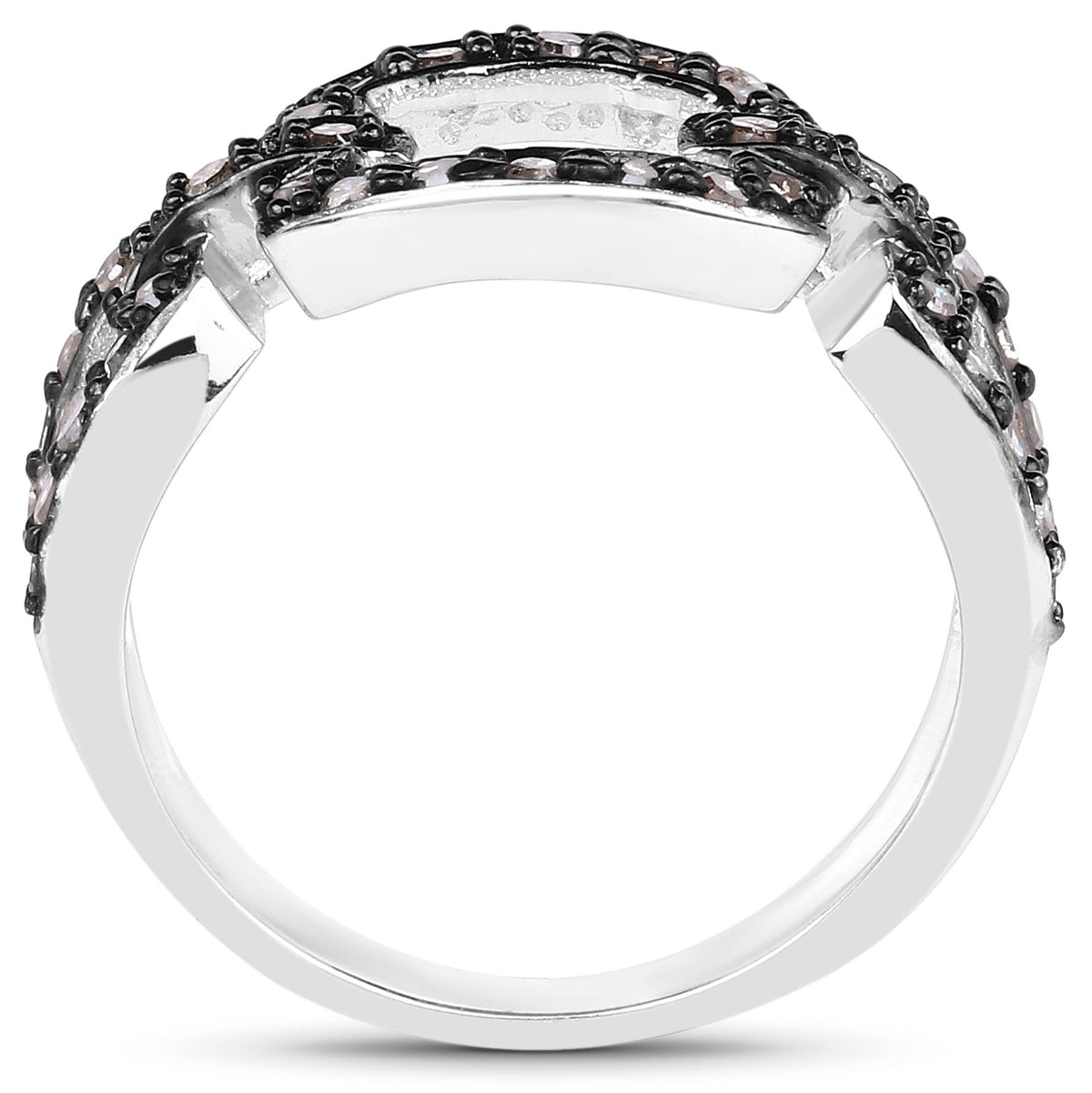 Champagne Diamond Ring 0.3 Carats Sterling Silver
