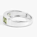 Peridot Ring 0.84 Carats Sterling Silver