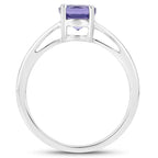 Tanzanite Ring 0.94 Carats Sterling Silver