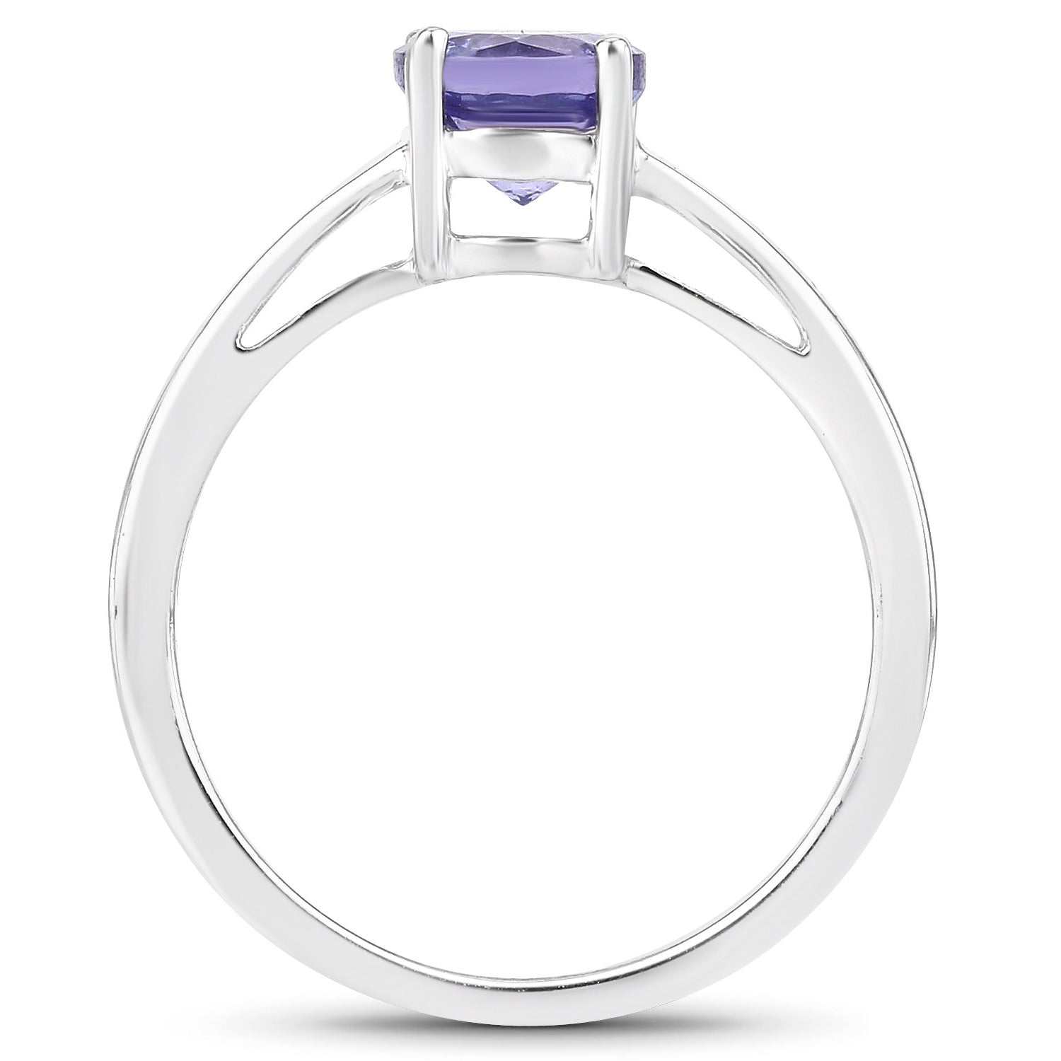 Tanzanite Ring 0.94 Carats Sterling Silver