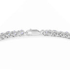 Tanzanite Tennis Bracelet 6.44 Carats Sterling Silver