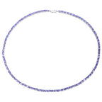 Tanzanite Necklace 21.4 Carats Sterling Silver